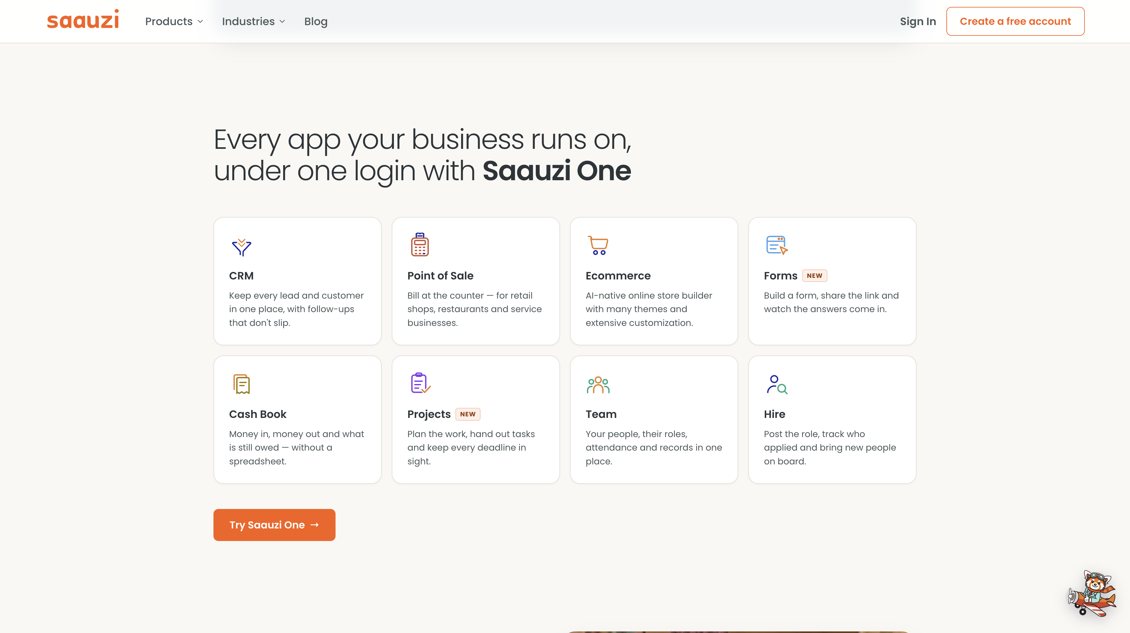 A startup we built for business to manage all it's operation in one place - Saauzi